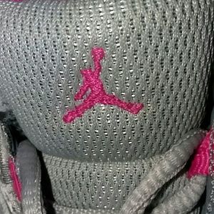 Pink & Gray Jordans